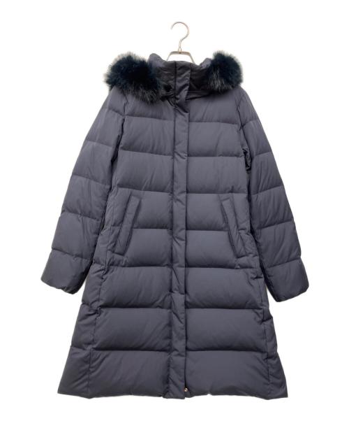 green label relaxing（グリーンレーベルリラクシング）green label relaxing (グリーンレーベルリラクシング) フードロングダウンコート ネイビー サイズ:Mの古着・服飾アイテム