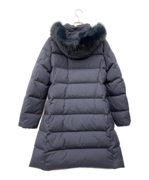 green label relaxing（グリーンレーベルリラクシング）green label relaxing (グリーンレーベルリラクシング) フードロングダウンコート ネイビー サイズ:Mの古着・服飾アイテム