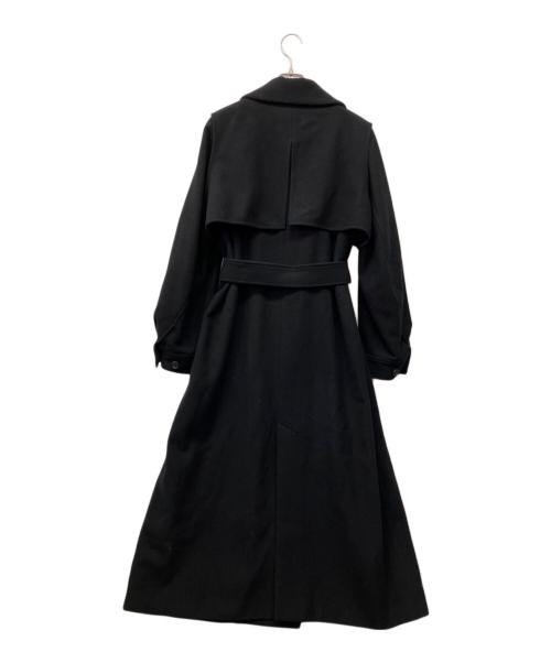 PUBLIC TOKYO（パブリックトウキョウ）PUBLIC TOKYO (パブリックトウキョウ) オーバーヨーク ロングチェスターコート ブラック サイズ:2の古着・服飾アイテム