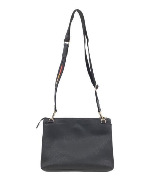 PAUL SMITH（ポールスミス）PAUL SMITH (ポールスミス) インレイドストライプハンドルショルダーバッグ ブラックの古着・服飾アイテム