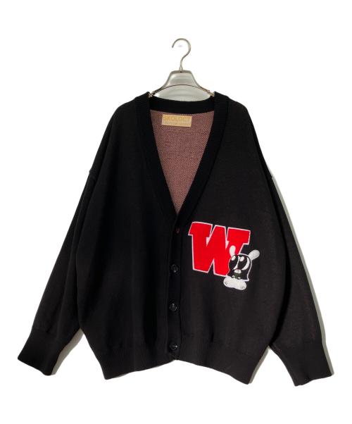 whiteland Blackburn（ホワイトランドブラックバーン）WHITELAND BLACKBURN (ホワイトランドブラックバーン) 厚手カーディガン ブラック サイズ:2の古着・服飾アイテム