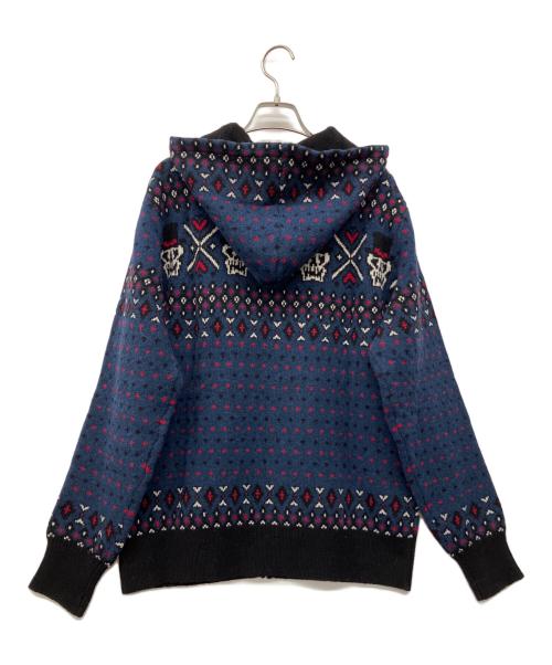 Hysteric Glamour（ヒステリックグラマー）Hysteric Glamour (ヒステリックグラマー) ジップパーカー ネイビー×レッド サイズ:L 未使用品の古着・服飾アイテム