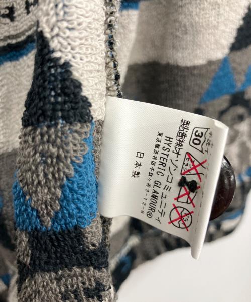 Hysteric Glamour（ヒステリックグラマー）Hysteric Glamour (ヒステリックグラマー) ジャケット ブルー×グレー サイズ:L 未使用品の古着・服飾アイテム