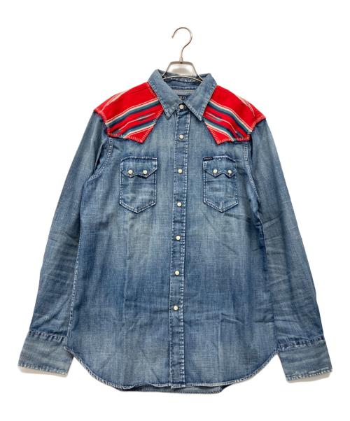 POLO RALPH LAUREN（ポロ・ラルフローレン）POLO RALPH LAUREN (ポロ・ラルフローレン) 長袖シャツ ブルー サイズ:Mの古着・服飾アイテム
