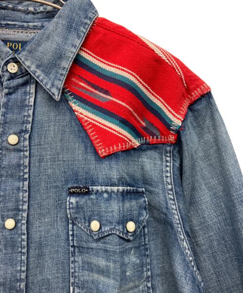 POLO RALPH LAUREN（ポロ・ラルフローレン）POLO RALPH LAUREN (ポロ・ラルフローレン) 長袖シャツ ブルー サイズ:Mの古着・服飾アイテム
