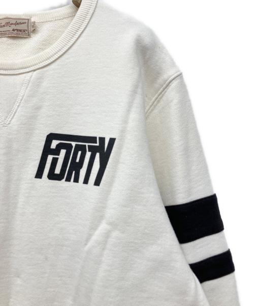 AVIREX（アヴィレックス）AVIREX (アヴィレックス) スウェット ホワイト サイズ:XLの古着・服飾アイテム