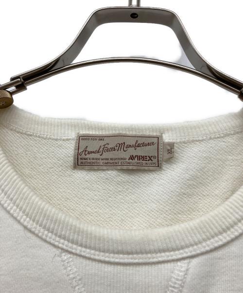 AVIREX（アヴィレックス）AVIREX (アヴィレックス) スウェット ホワイト サイズ:XLの古着・服飾アイテム