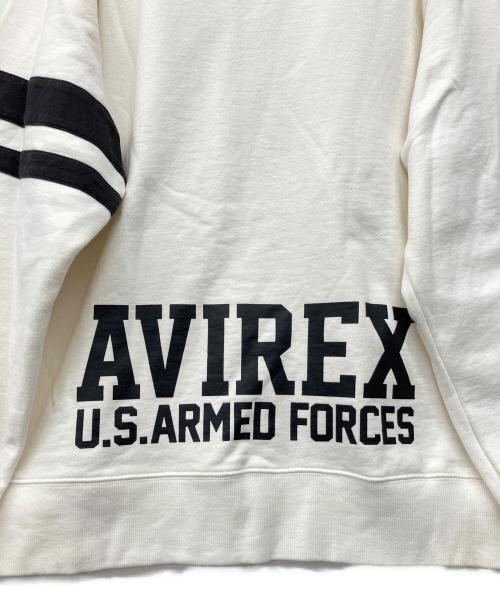 AVIREX（アヴィレックス）AVIREX (アヴィレックス) スウェット ホワイト サイズ:XLの古着・服飾アイテム