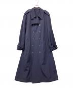 Yves Saint Laurentイヴサンローラン）の古着「ヴィンテージ比翼コート」｜ネイビー