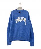 stussyステューシー）の古着「薄手ニット」｜ブルー