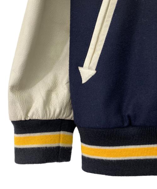 HANG TEN（ハンテン）HANG TEN (ハンテン) 90's レターマンジャケット ネイビー×イエロー サイズ:Mの古着・服飾アイテム