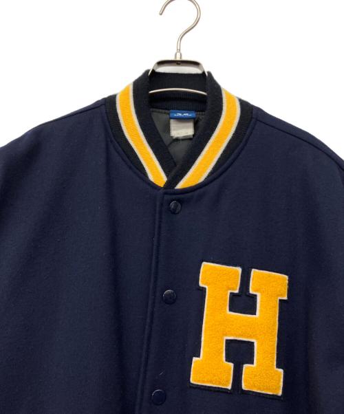 HANG TEN（ハンテン）HANG TEN (ハンテン) 90's レターマンジャケット ネイビー×イエロー サイズ:Mの古着・服飾アイテム