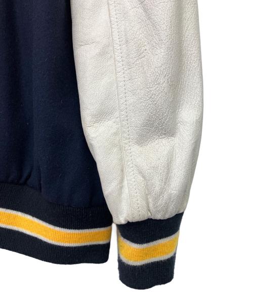 HANG TEN（ハンテン）HANG TEN (ハンテン) 90's レターマンジャケット ネイビー×イエロー サイズ:Mの古着・服飾アイテム