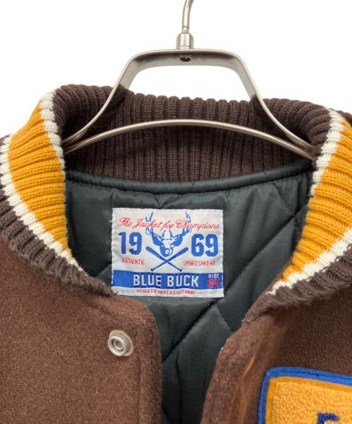 BLUE BUCK（ブルーバック）BLUE BUCK (ブルーバック) スタジャン ブラウン サイズ:34の古着・服飾アイテム