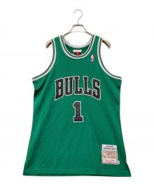 MITCHELL & NESS（ミッチェルアンドネス）の古着「ゲームシャツ」｜グリーン