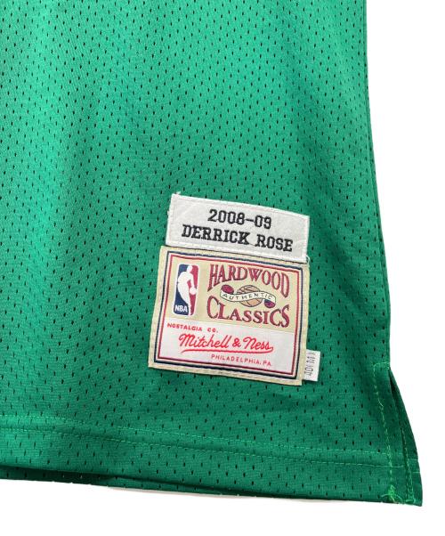 MITCHELL & NESS（ミッチェルアンドネス）MITCHELL & NESS (ミッチェルアンドネス) ゲームシャツ グリーン サイズ:Mの古着・服飾アイテム