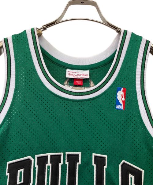 MITCHELL & NESS（ミッチェルアンドネス）MITCHELL & NESS (ミッチェルアンドネス) ゲームシャツ グリーン サイズ:Mの古着・服飾アイテム