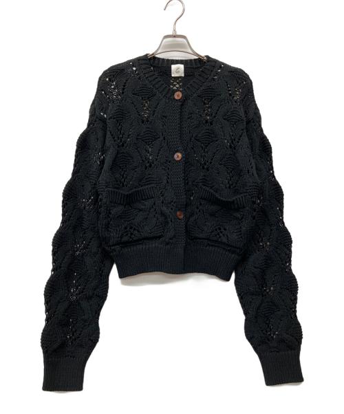 6(ROKU) BEAUTY&YOUTH（ロク ビューティーアンドユース）6(ROKU) BEAUTY&YOUTH (ロク ビューティーアンドユース) 厚手カーディガン ブラック サイズ:不明の古着・服飾アイテム