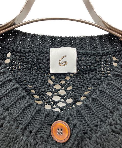 6(ROKU) BEAUTY&YOUTH（ロク ビューティーアンドユース）6(ROKU) BEAUTY&YOUTH (ロク ビューティーアンドユース) 厚手カーディガン ブラック サイズ:不明の古着・服飾アイテム