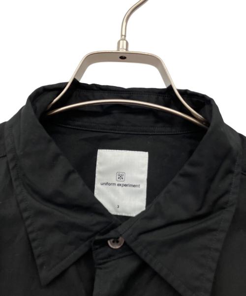 uniform experiment（ユニフォームエクスペリメント）uniform experiment (ユニフォームエクスペリメント) 長袖シャツ ブラック サイズ:3の古着・服飾アイテム