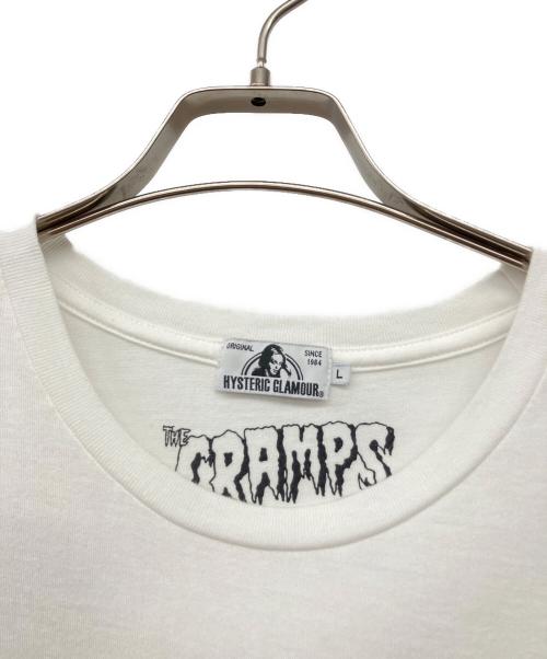 Hysteric Glamour（ヒステリックグラマー）Hysteric Glamour (ヒステリックグラマー) CRAMPS/Tシャツ ホワイト サイズ:Lの古着・服飾アイテム