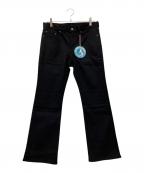 Hysteric Glamourヒステリックグラマー）の古着「Stie-lo刺繍 ブーツカットパンツ」｜ブラック