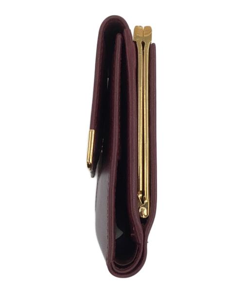 Cartier（カルティエ）Cartier (カルティエ) 3つ折り財布 ボルドーの古着・服飾アイテム