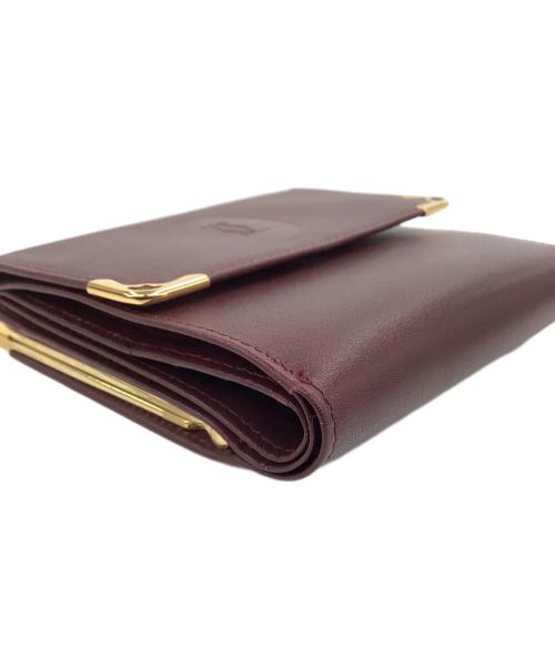 Cartier（カルティエ）Cartier (カルティエ) 3つ折り財布 ボルドーの古着・服飾アイテム