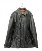 Timberlandティンバーランド）の古着「カウレザージャケット」｜ブラック