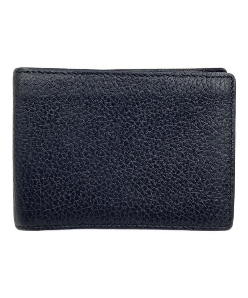 GUCCI（グッチ）GUCCI (グッチ) 2つ折り札入れ ネイビーの古着・服飾アイテム