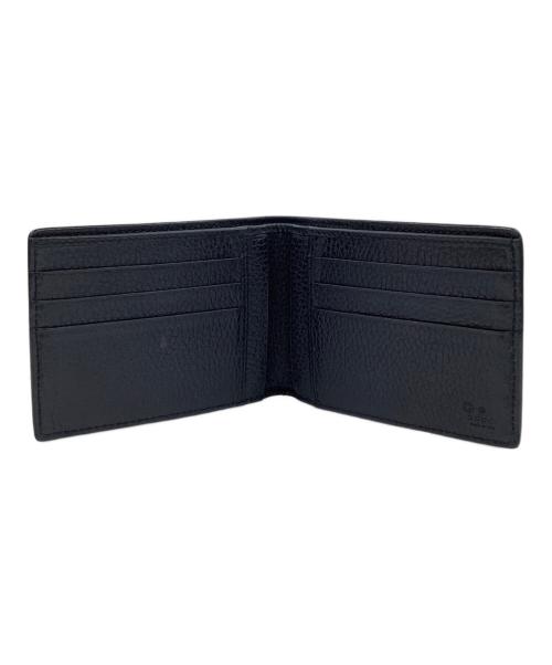 GUCCI（グッチ）GUCCI (グッチ) 2つ折り札入れ ネイビーの古着・服飾アイテム