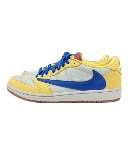 NIKE（ナイキ）NIKE (ナイキ) TRAVIS SCOTT (トラヴィススコット) ローカットスニーカー イエロー サイズ:28.5の古着・服飾アイテム