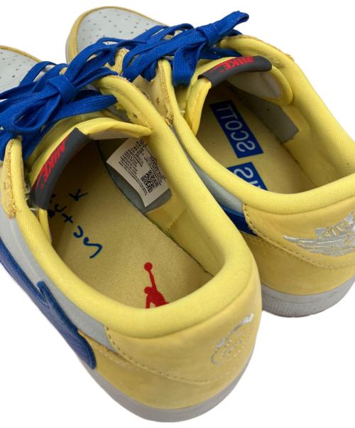 NIKE（ナイキ）NIKE (ナイキ) TRAVIS SCOTT (トラヴィススコット) ローカットスニーカー イエロー サイズ:28.5の古着・服飾アイテム