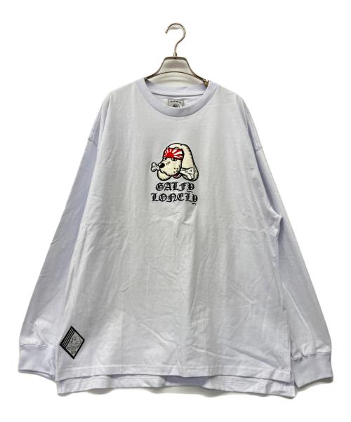 GALFY（ガルフィー）GALFY (ガルフィー) LONELY/論理 (ロンリー) 長袖カットソー ホワイト サイズ:XLの古着・服飾アイテム