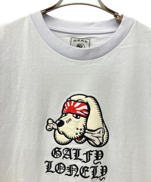 GALFY（ガルフィー）GALFY (ガルフィー) LONELY/論理 (ロンリー) 長袖カットソー ホワイト サイズ:XLの古着・服飾アイテム