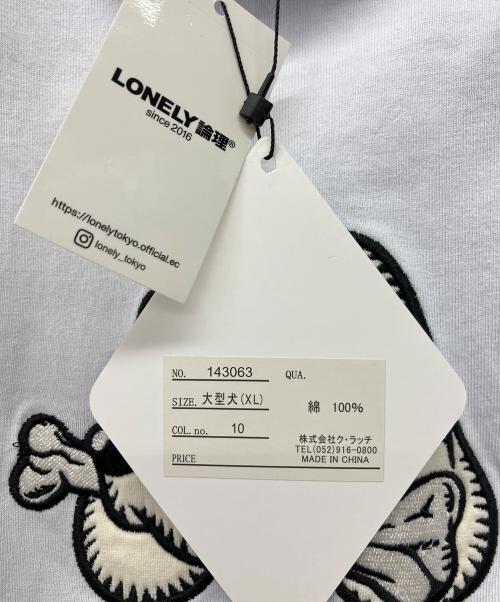 GALFY（ガルフィー）GALFY (ガルフィー) LONELY/論理 (ロンリー) 長袖カットソー ホワイト サイズ:XLの古着・服飾アイテム