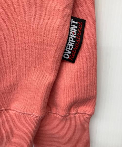 overprint（オーバープリント）overprint (オーバープリント) スウェット サーモンピンク サイズ:XLの古着・服飾アイテム