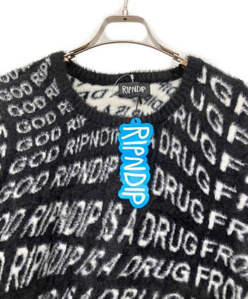 RIPNDIP（リップンディップ）RIPNDIP (リップンディップ) 厚手ニット ブラック サイズ:L 未使用品の古着・服飾アイテム
