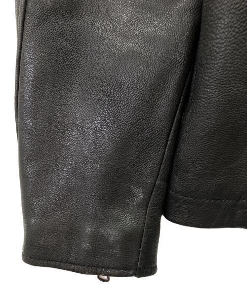 JACKROSE（ジャックローズ）JACKROSE (ジャックローズ) レザージャケット山羊革 ブラック サイズ:3の古着・服飾アイテム
