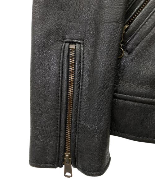 JACKROSE（ジャックローズ）JACKROSE (ジャックローズ) レザージャケット山羊革 ブラック サイズ:3の古着・服飾アイテム