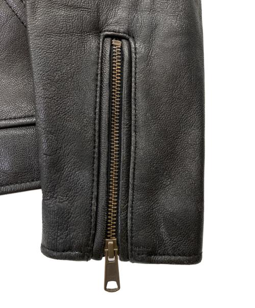 JACKROSE（ジャックローズ）JACKROSE (ジャックローズ) レザージャケット山羊革 ブラック サイズ:3の古着・服飾アイテム