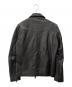 JACKROSE (ジャックローズ) レザージャケット山羊革 ブラック サイズ:3：14000円