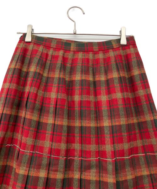 PENDLETON（ペンドルトン）PENDLETON (ペンドルトン) 90's PETITE チェックフラップベルテッドスカート マルチカラー サイズ:10の古着・服飾アイテム