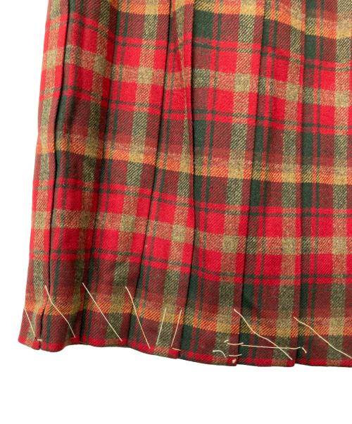 PENDLETON（ペンドルトン）PENDLETON (ペンドルトン) 90's PETITE チェックフラップベルテッドスカート マルチカラー サイズ:10の古着・服飾アイテム