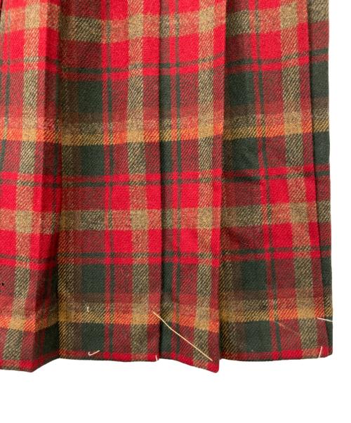 PENDLETON（ペンドルトン）PENDLETON (ペンドルトン) 90's PETITE チェックフラップベルテッドスカート マルチカラー サイズ:10の古着・服飾アイテム