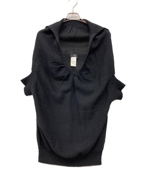 YOHJI YAMAMOTO（ヨウジヤマモト）YOHJI YAMAMOTO (ヨウジヤマモト) 薄手ニット ブラック サイズ:Lの古着・服飾アイテム