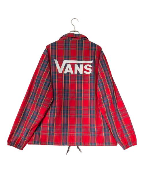 VANS（ヴァンズ）VANS (ヴァンズ) コーチジャケット レッド サイズ:Lの古着・服飾アイテム