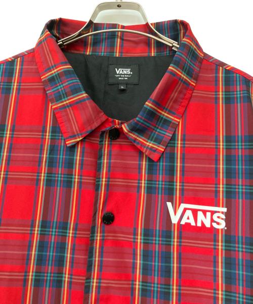 VANS（ヴァンズ）VANS (ヴァンズ) コーチジャケット レッド サイズ:Lの古着・服飾アイテム