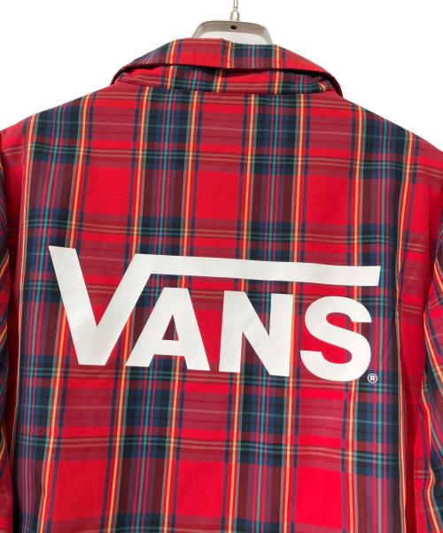 VANS（ヴァンズ）VANS (ヴァンズ) コーチジャケット レッド サイズ:Lの古着・服飾アイテム
