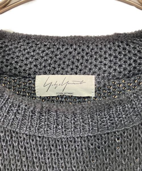 Yohji Yamamoto pour homme（ヨウジヤマモト プールオム）Yohji Yamamoto pour homme (ヨウジヤマモト プールオム) 薄手ニット ブラック サイズ:3の古着・服飾アイテム